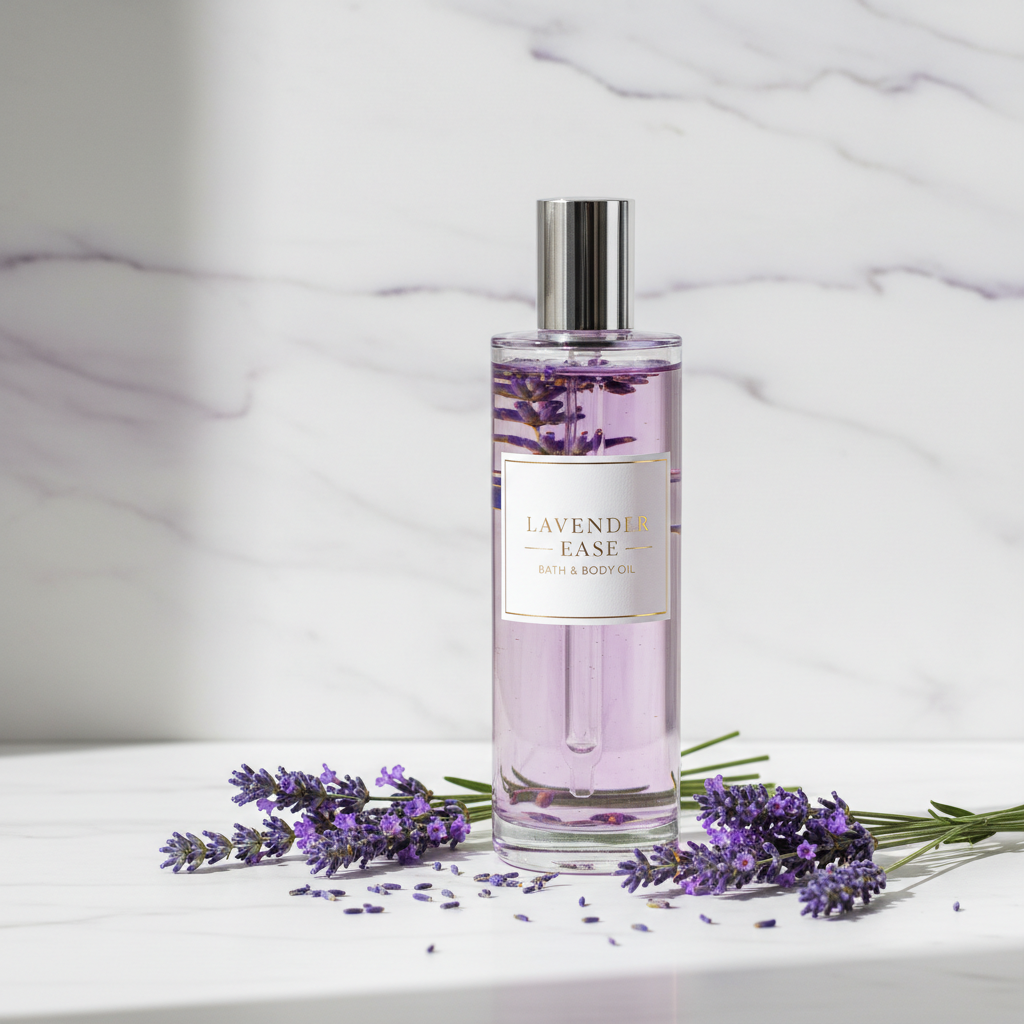 Huile de Bain Relaxante Lavande - Soin Bien-Être